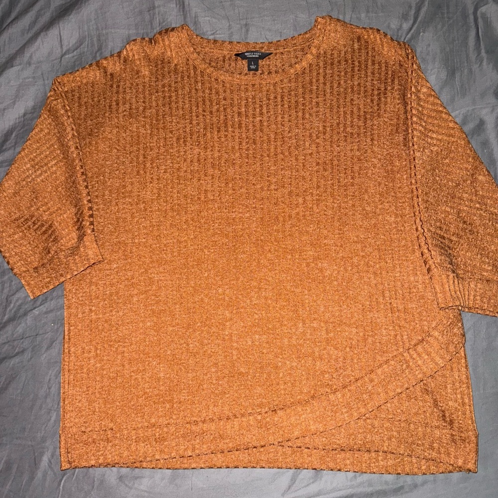 Simply Vera Vera Wang Burnt Orange Sweater